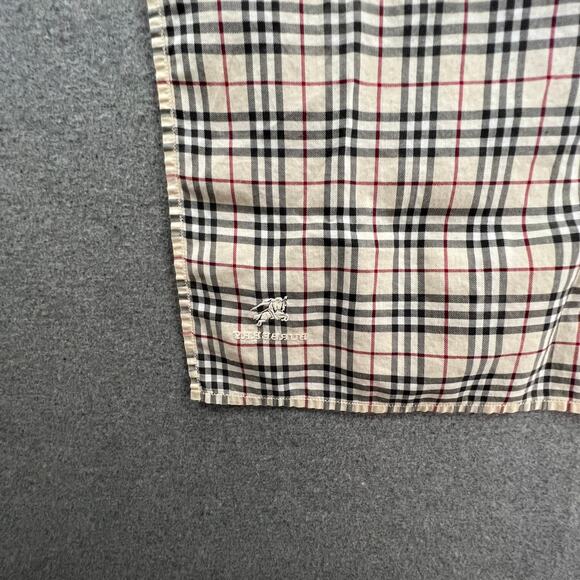 Burberry Plaid Women's Small Scarf Brown Tan - Picture 3 of 7